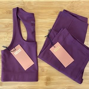 Girlfriend Collective Set in Plum